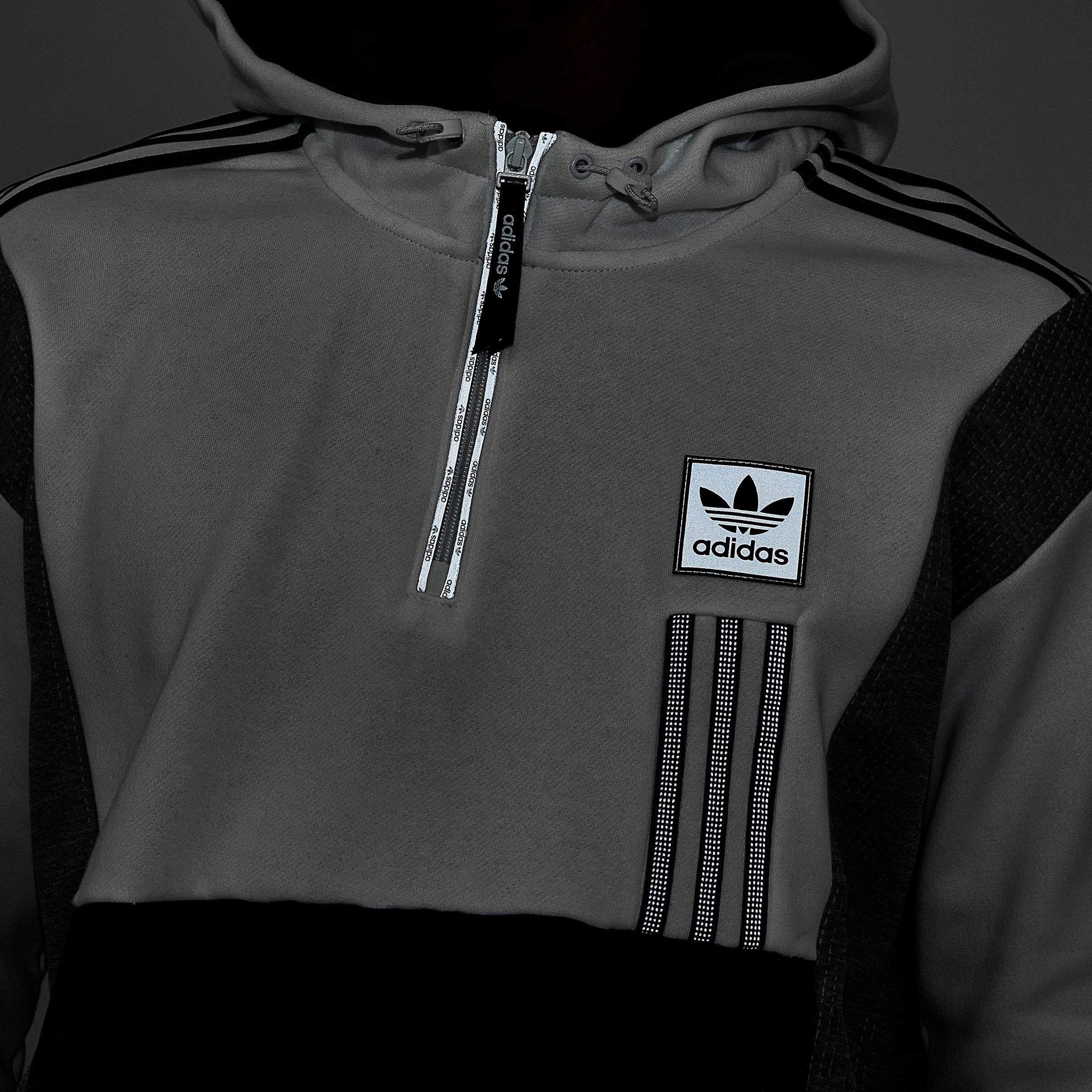 half zip adidas hoodie