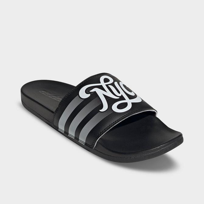 Men's adidas Adilette Cloudfoam Plus Slide Sandals Finish Line