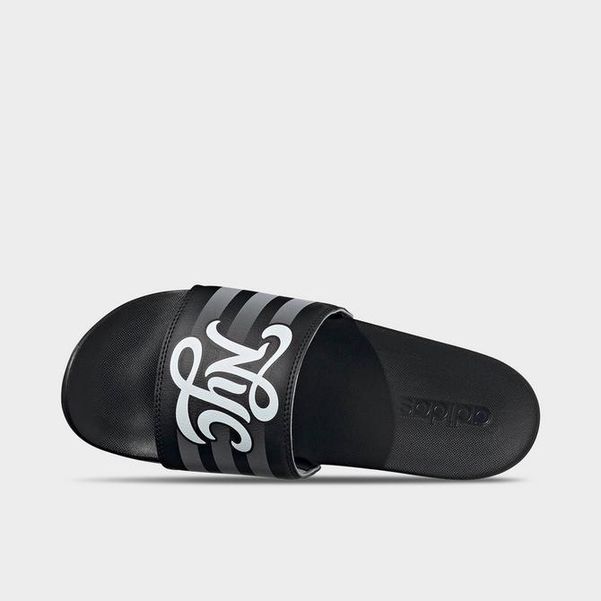 Men's adidas Adilette Cloudfoam Plus Slide Sandals| Finish Line