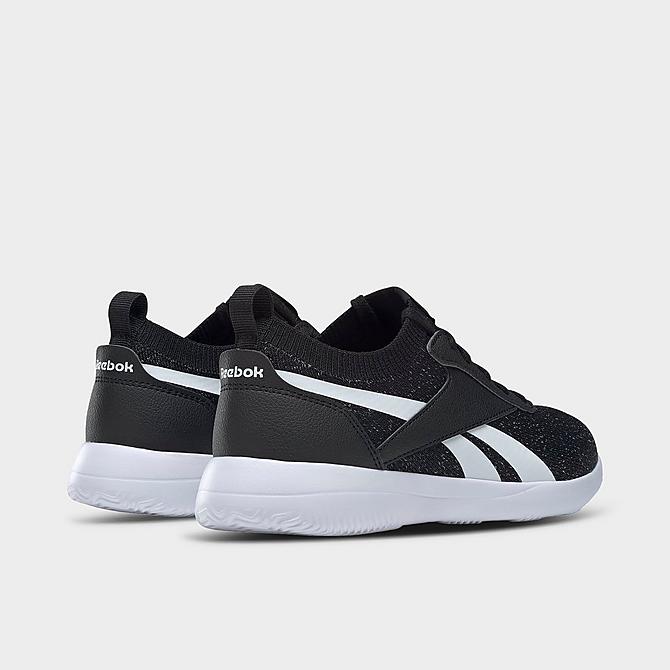 Left view of Women's Reebok Walkawhile Casual Shoes in Core Black/Footwear White/Core Black Click to zoom