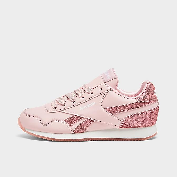 Right view of Girls' Little Kids' Reebok Royal Classic Jogger 2 Platform Casual Shoes in Porcelain Pink Click to zoom