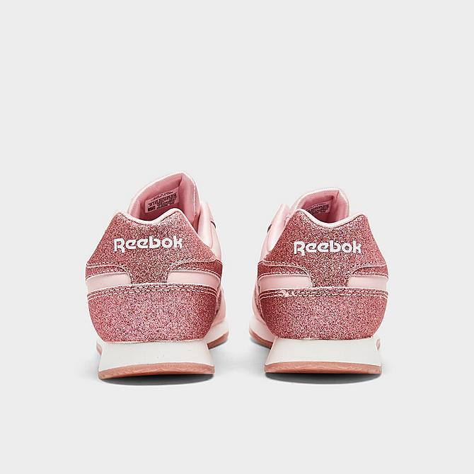 Left view of Girls' Little Kids' Reebok Royal Classic Jogger 2 Platform Casual Shoes in Porcelain Pink Click to zoom