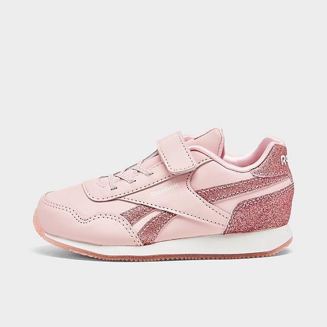 Right view of Girls' Toddler Reebok Royal Classic Jogger 3 Casual Shoes in Porcelain Pink Click to zoom