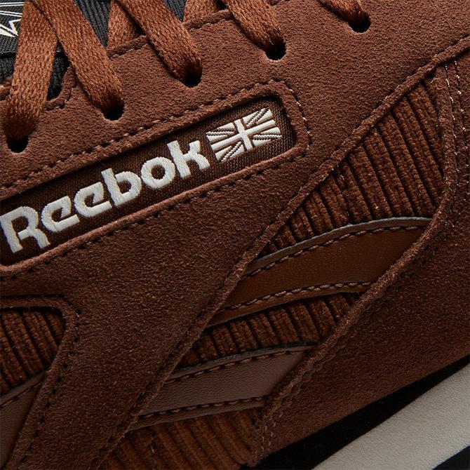  Reebok Classic Leather Chalk/Wild Brown/Vector Navy Men's 9,  Women's 10.5 Medium