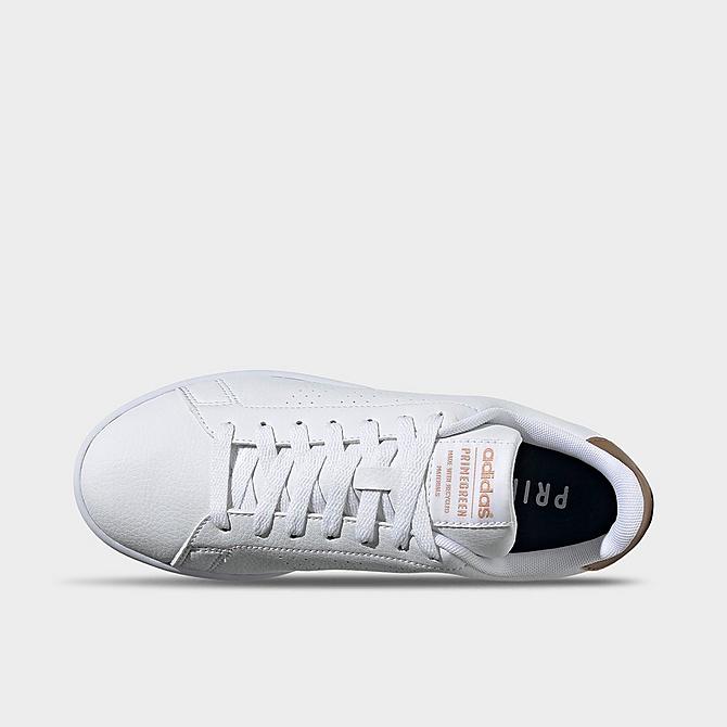 Back view of Women's adidas Essentials Advantage Casual Shoes in White/White/Copper Metallic Click to zoom