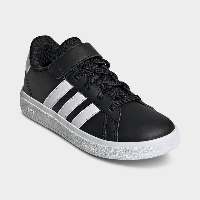Little Kids' adidas Grand Court Hook-And-Loop Stretch Lace Casual Shoes|  Finish Line