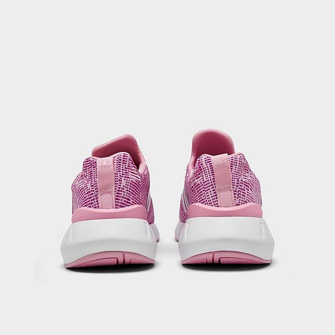 Left view of Girls' Big Kids' adidas Originals Swift Run 22 Casual Shoes in Pink/White Click to zoom
