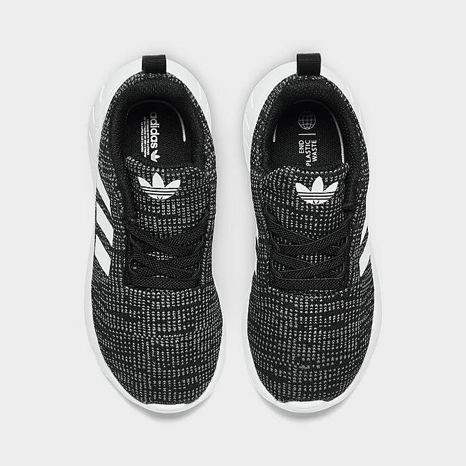 Back view of Kids' Toddler adidas Originals Swift Run 22 Casual Shoes in Core Black/Cloud White/Grey Five Click to zoom