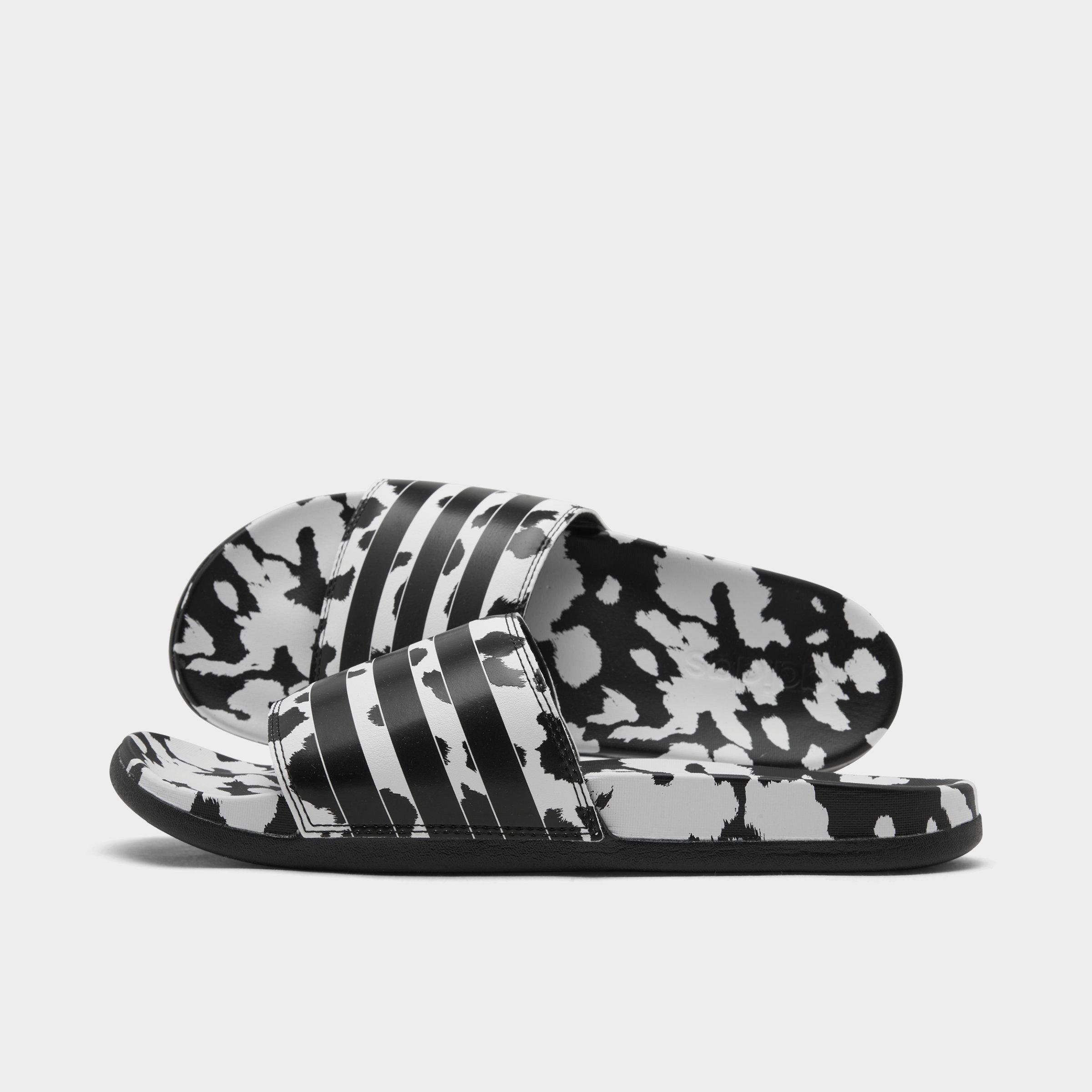 adidas men's adilette comfort slide sandals from finish line