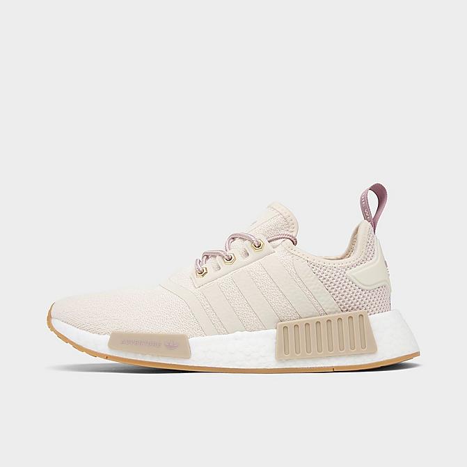 Right view of Women's adidas Originals NMD R1 Hybrid Hiker Casual Shoes in Linen/Linen/Magic Mauve Click to zoom