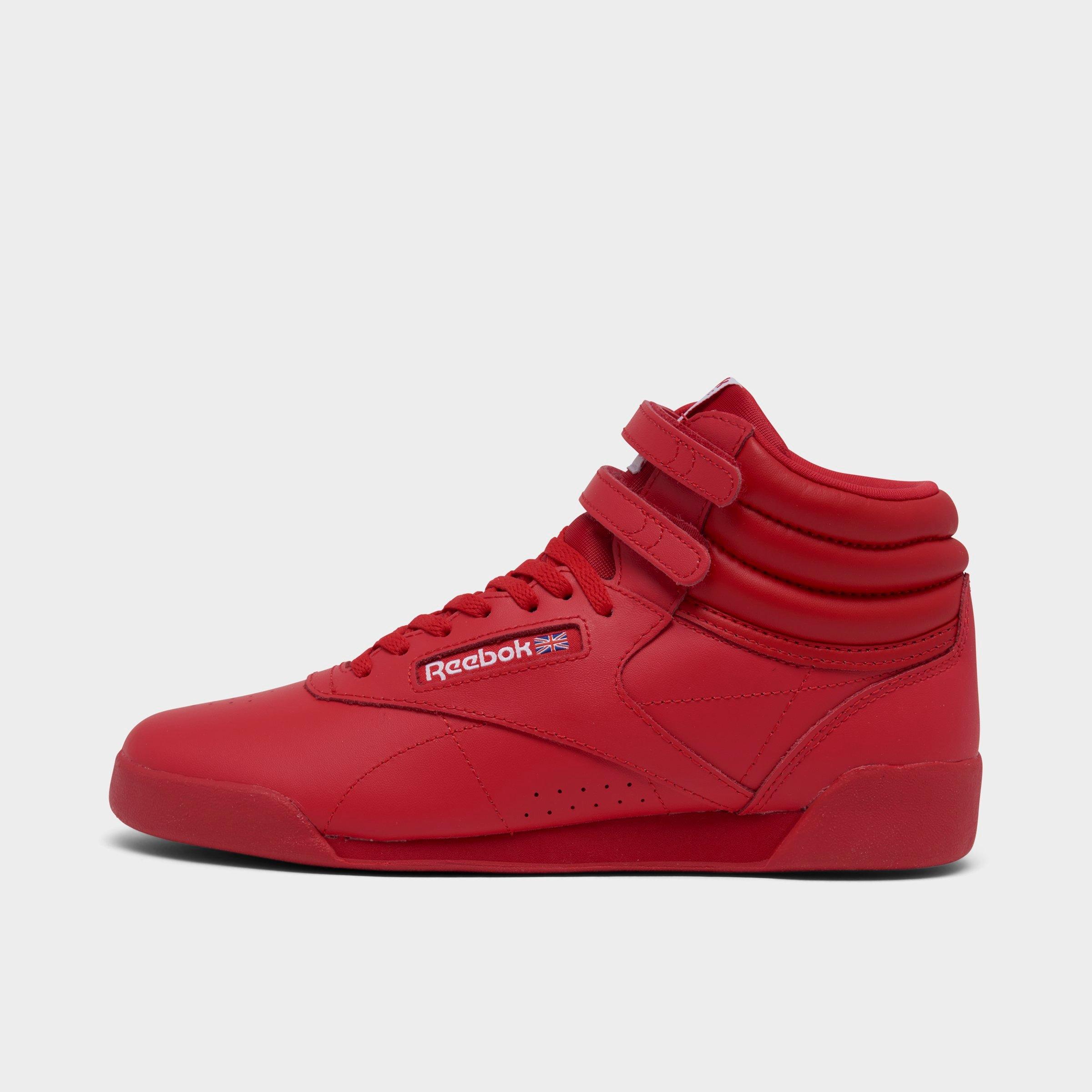 reebok high tops mujer rojas