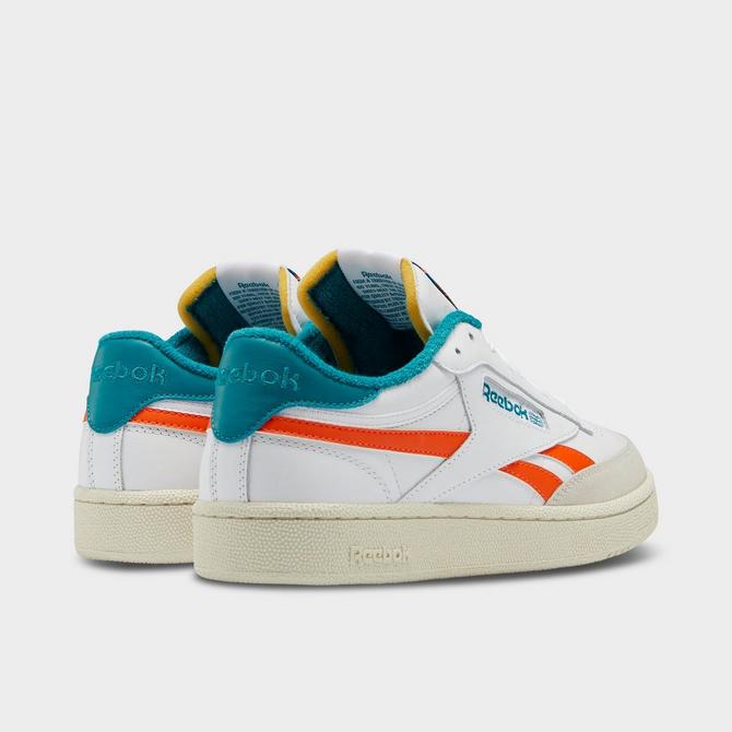 Reebok Club C Revenge White & Orange Shoes