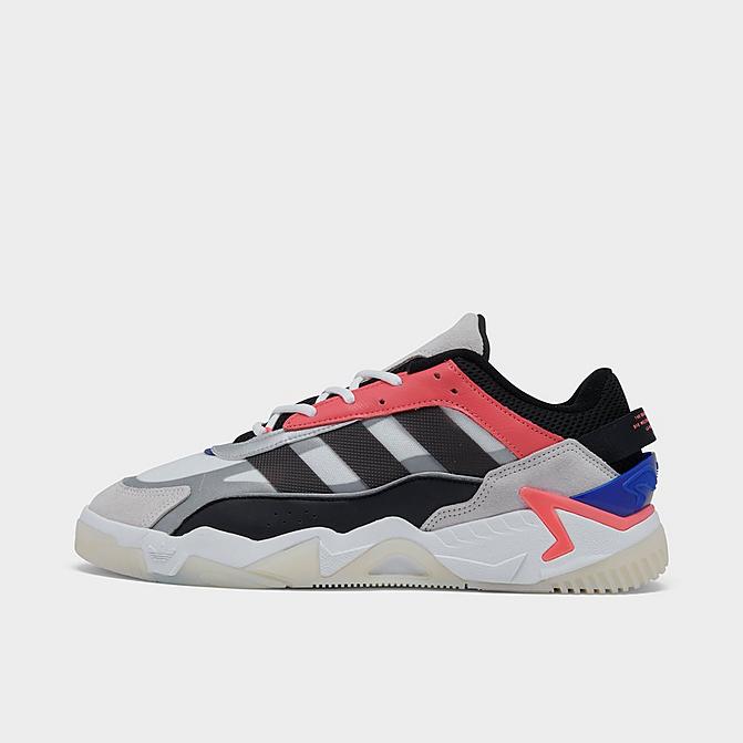 Right view of Men's adidas Originals Niteball II Casual Shoes in Footwear White/Core Black/Semi Turbo Click to zoom