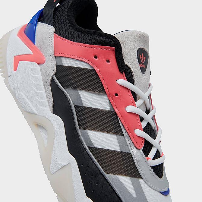 Front view of Men's adidas Originals Niteball II Casual Shoes in Footwear White/Core Black/Semi Turbo Click to zoom