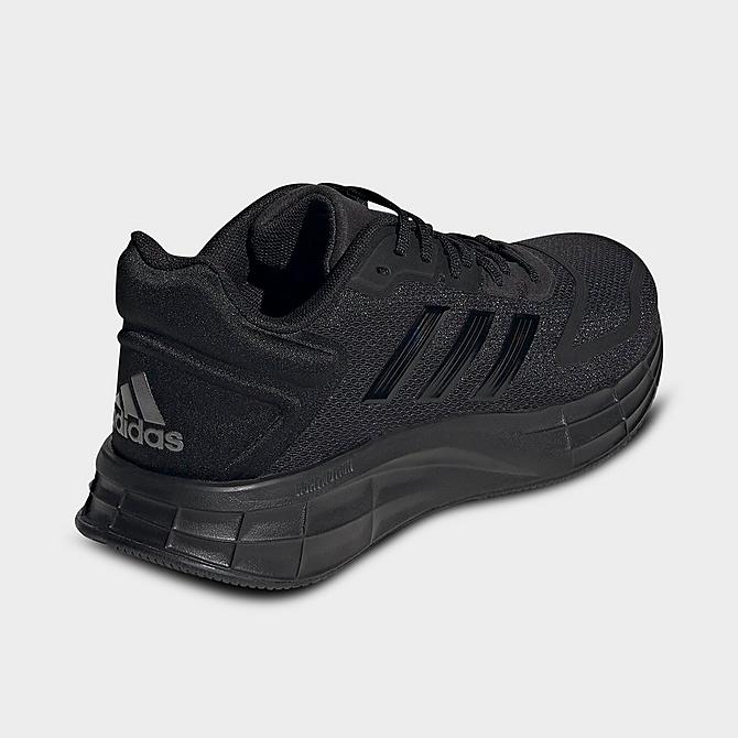 Left view of Women's adidas Duramo SL 2.0 Running Shoes in Black/Black/Iron Metallic Click to zoom
