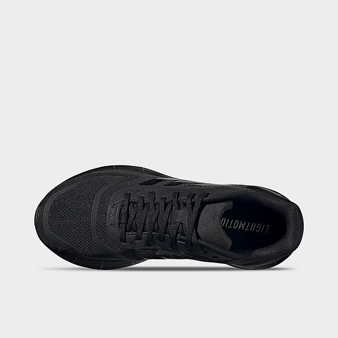 Back view of Women's adidas Duramo SL 2.0 Running Shoes in Black/Black/Iron Metallic Click to zoom