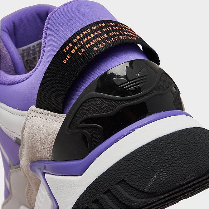 Front view of Men's adidas Originals Niteball II Casual Shoes in Cloud White/Purple Rush/Core Black Click to zoom