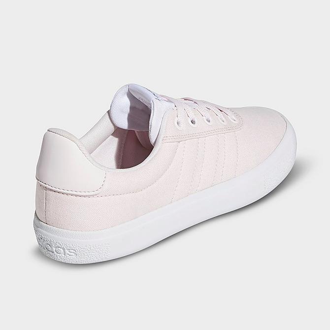 Left view of Women's adidas Essentials Vulc Raid3r Skateboarding Shoes in Almost Pink/Almost Pink/Cloud White Click to zoom