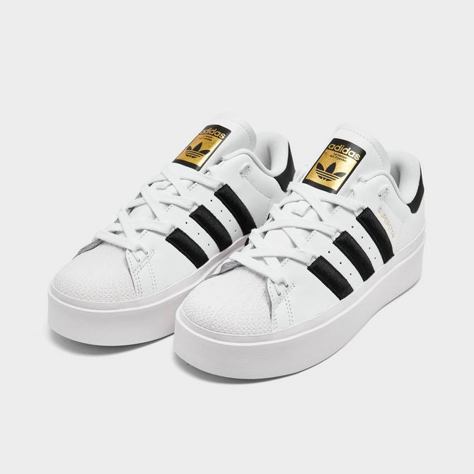 Adidas Originals Superstar White/Gold Women's Shoes, Size: 6
