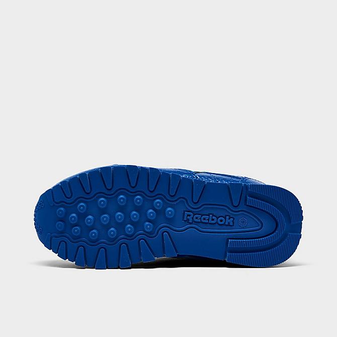 Bottom view of Kids’ Toddler Reebok x PJ Masks CatBoy Classic Leather Casual Shoes in Vector Blue/Blue Blink/Ftwr White Click to zoom
