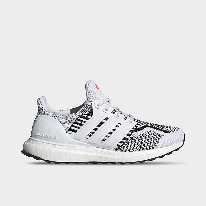 Right view of Big Kids' adidas UltraBOOST 5.0 DNA Primeblue Running Shoes in Cloud White/Cloud White/Core Black Click to zoom