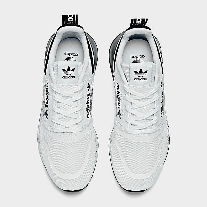 Back view of Big Kids' adidas Originals Multix Spotlight 2.0 Casual Shoes in White/Black Click to zoom