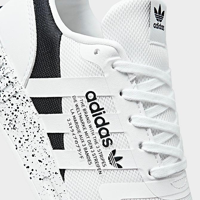 Front view of Little Kids' adidas Originals Multix Spotlight 2.0 Casual Shoes in Footwear White/Core Black Click to zoom