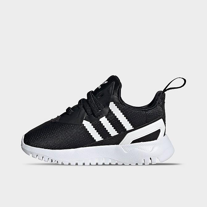 Right view of Kids' Toddler adidas Originals Flex Recycled Casual Shoes in Core Black/White Click to zoom