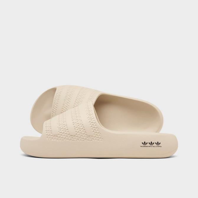 Adidas adilette store slides women's white