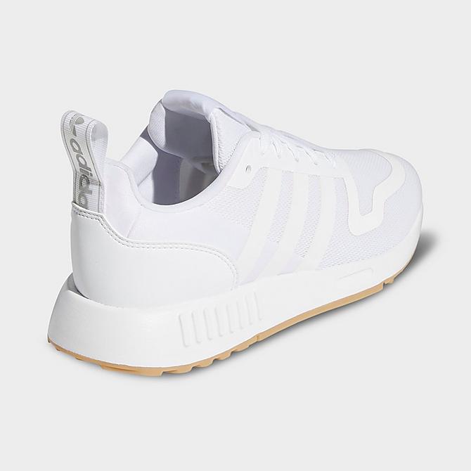 Left view of Girls' Big Kids' adidas Originals Multix Casual Shoes in White/White/Grey Click to zoom
