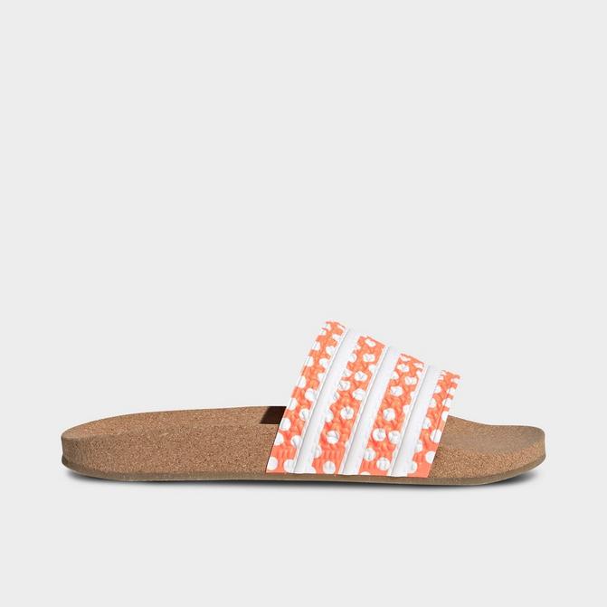 Orange adidas hot sale sliders