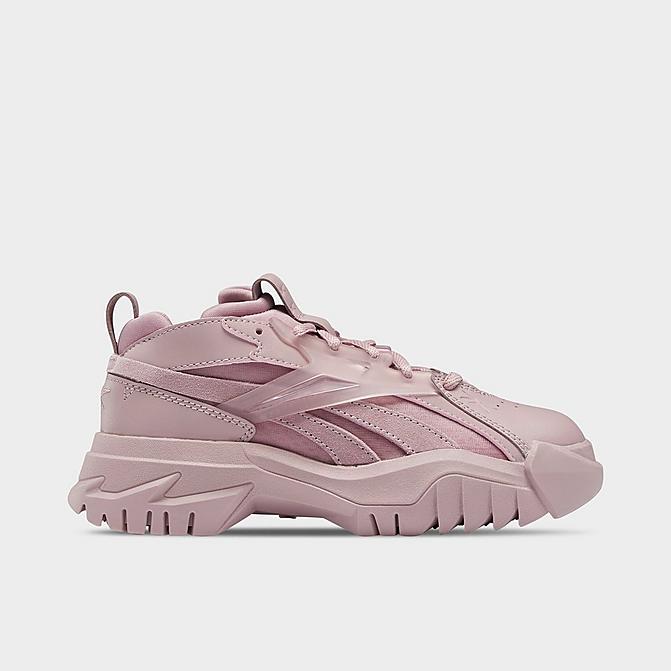 Right view of Girls' Little Kids' Reebok Cardi B Club C V2 Casual Shoes in Infused Lilac/Infused Lilac/Infused Lilac Click to zoom