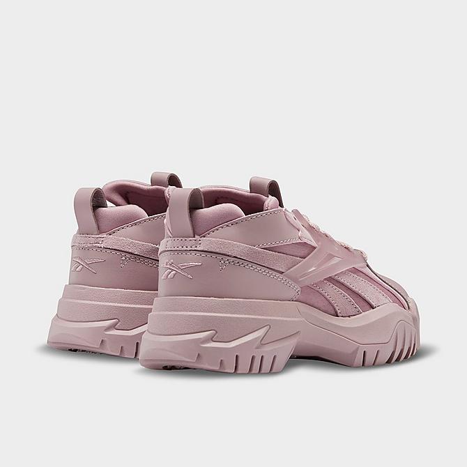 Left view of Girls' Little Kids' Reebok Cardi B Club C V2 Casual Shoes in Infused Lilac/Infused Lilac/Infused Lilac Click to zoom