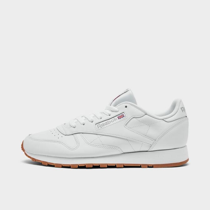 Mens White Reebok Classic Leather Trainers