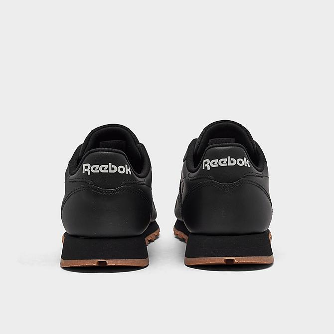 Left view of Women's Reebok Classic Leather Casual Shoes in Core Black/Core Black/Reebok Rubber Gum 2 Click to zoom