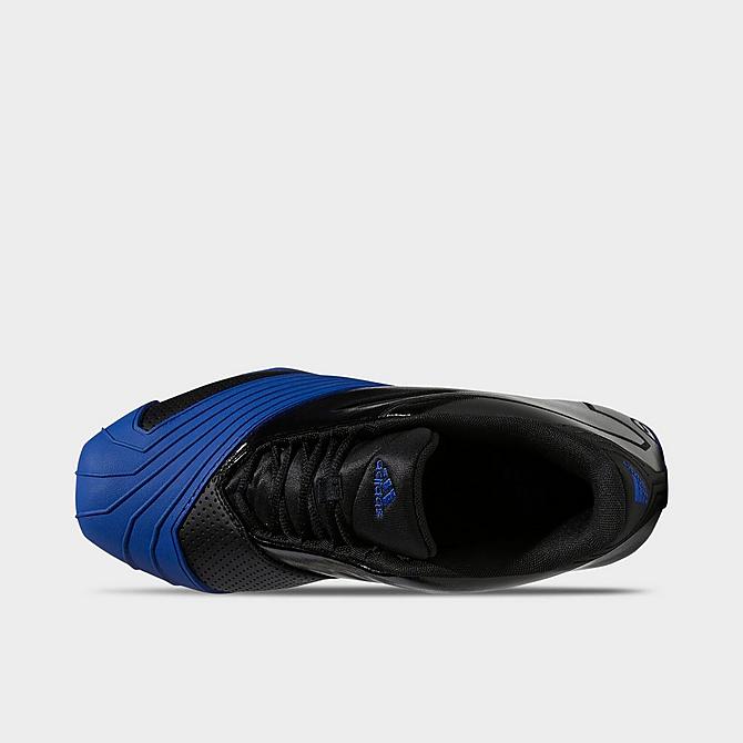 Back view of Men's adidas T-Mac 1 Basketball Shoes in Core Black/Royal Blue/Core Black Click to zoom