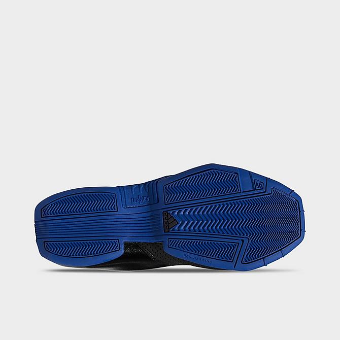 Bottom view of Men's adidas T-Mac 1 Basketball Shoes in Core Black/Royal Blue/Core Black Click to zoom