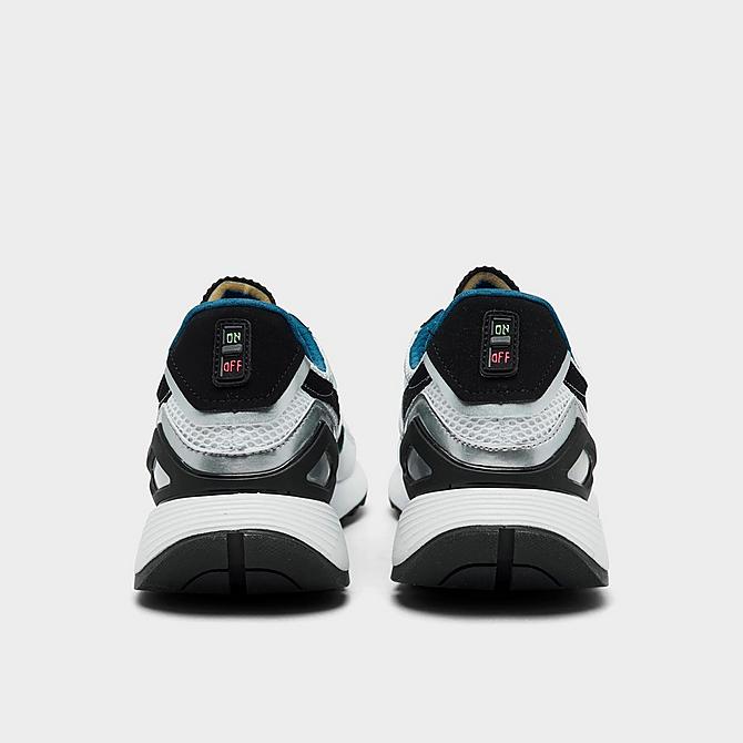 Left view of Men's Reebok x The Jetsons Classic Leather Legacy AZ Casual Shoes in Footwear White/Black/Persian Blue Click to zoom