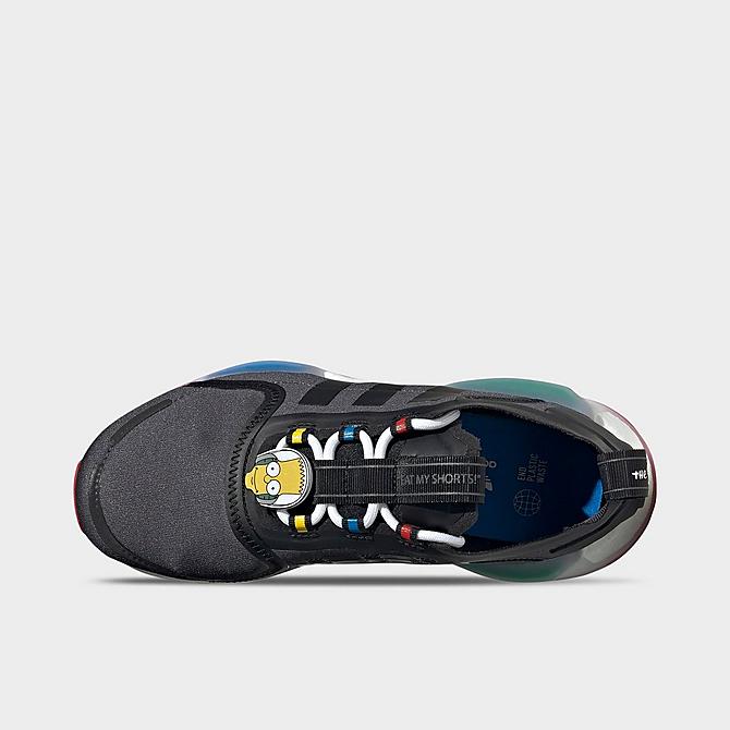 Back view of Big Kids' adidas Originals x The Simpsons NMD_V3 Casual Shoes in Grey Six/Core Black/Cloud White Click to zoom