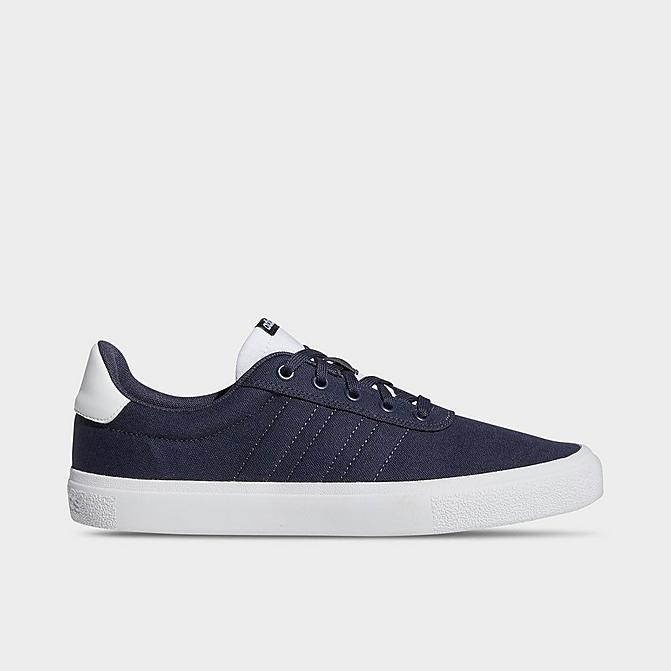 Right view of Men's adidas Vulc Raid3r Skateboarding Shoes in Shadow Navy/Shadow Navy/White Click to zoom