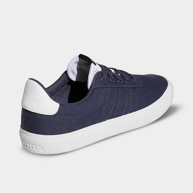 Left view of Men's adidas Vulc Raid3r Skateboarding Shoes in Shadow Navy/Shadow Navy/White Click to zoom