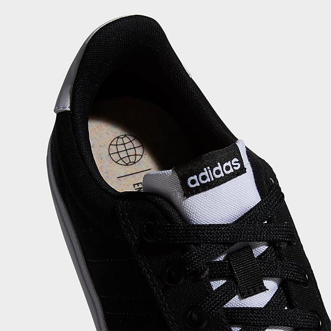 Front view of Men's adidas Vulc Raid3r Skateboarding Shoes in Black/Black/White Click to zoom