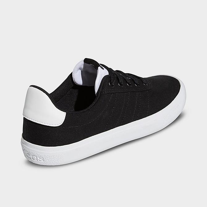 Left view of Men's adidas Vulc Raid3r Skateboarding Shoes in Black/Black/White Click to zoom