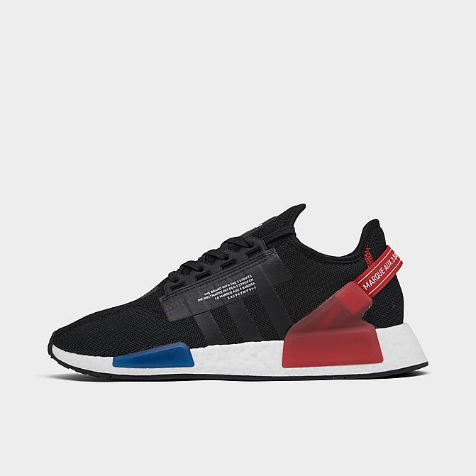 Right view of Men's adidas Originals NMD R1 V2 Casual Shoes in Core Black/Core Black/Cloud White Click to zoom
