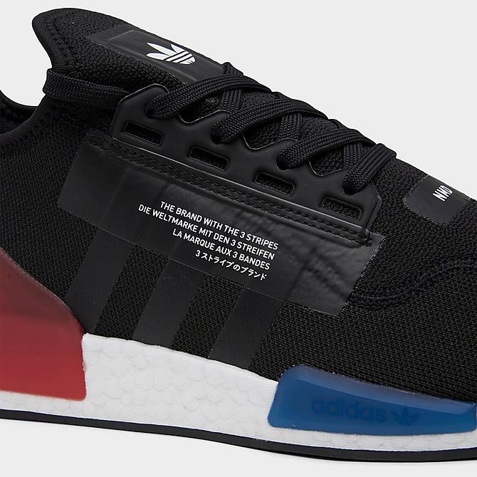 Front view of Men's adidas Originals NMD R1 V2 Casual Shoes in Core Black/Core Black/Cloud White Click to zoom