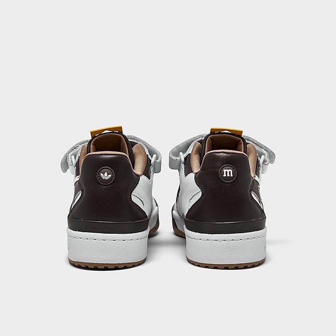 Left view of Men's adidas Originals x M&Ms Forum Low Casual Shoes in Brown Click to zoom