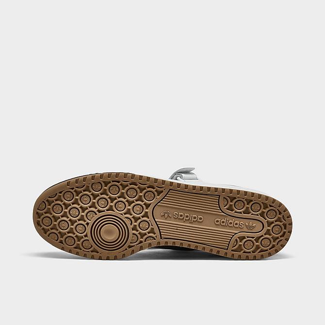 Bottom view of Men's adidas Originals x M&Ms Forum Low Casual Shoes in Brown Click to zoom