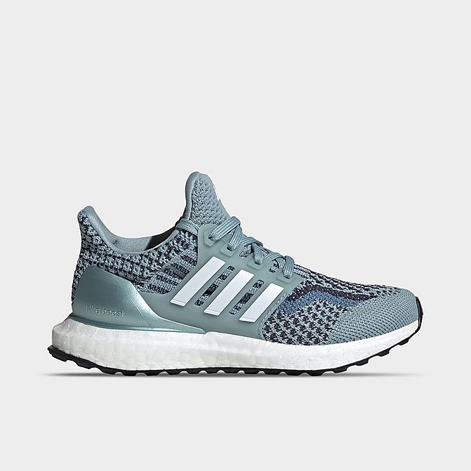Right view of Little Kids' adidas UltraBOOST 5.0 DNA Running Shoes in Magic Grey/White/Shadow Navy Click to zoom