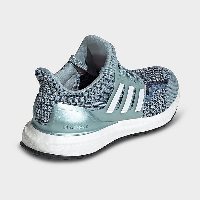 Left view of Little Kids' adidas UltraBOOST 5.0 DNA Running Shoes in Magic Grey/White/Shadow Navy Click to zoom