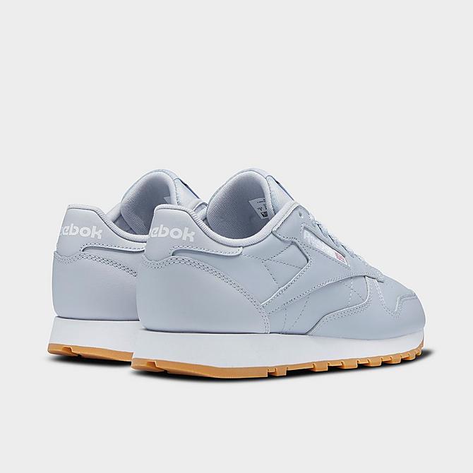 Left view of Women's Reebok Classic Leather Casual Shoes in Cold Grey/Cold Grey/Footwear White Click to zoom